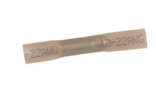 80427 – WIRTHCO Wire Terminal End, Heat Shrink Butt Connector 22-18 Gauge Wire Set Of 100 Red